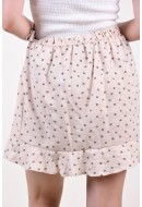 Fusta Only Marianna Short Wrap Pink Tint Small Flowers